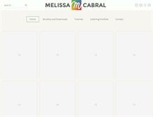 Tablet Screenshot of melissacabral.com